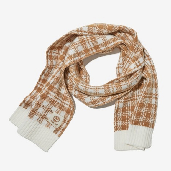 Timberland Plaid Knit Scarf - Picture 1 of 7